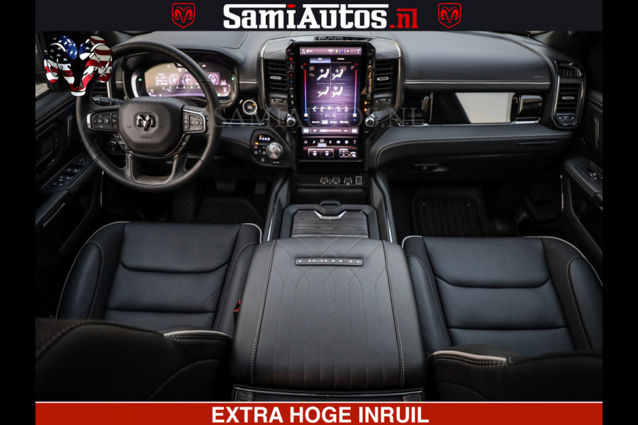 Dodge Ram 1500 Limited Night High Output 540HP 706Nm | Massage + Full Option | De Meest Luxe en Volle Pick-Up in zijn Klasse | Comfortabele Dubbele Cabine met Royale 5 Zitplaatsen | BPM vrij | Nu Leverbaar uit Voorraad | Voorraad Nr 2320 - 5138