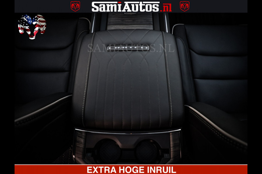 Dodge Ram 1500 Limited Night High Output 540HP 706Nm | Massage + Full Option | De Meest Luxe en Volle Pick-Up in zijn Klasse | Comfortabele Dubbele Cabine met Royale 5 Zitplaatsen | BPM vrij | Nu Leverbaar uit Voorraad | Voorraad Nr 2320 - 5138