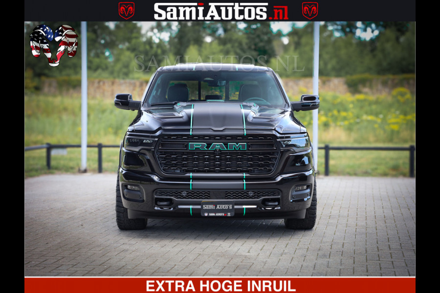 Dodge Ram 1500 Limited Night High Output 540HP 706Nm | Massage + Full Option | De Meest Luxe en Volle Pick-Up in zijn Klasse | Comfortabele Dubbele Cabine met Royale 5 Zitplaatsen | BPM vrij | Nu Leverbaar uit Voorraad | Voorraad Nr 2320 - 5138