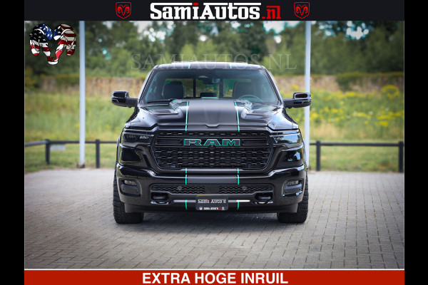 Dodge Ram 1500 Limited Night High Output 540HP 706Nm | Massage + Full Option | De Meest Luxe en Volle Pick-Up in zijn Klasse | Comfortabele Dubbele Cabine met Royale 5 Zitplaatsen | BPM vrij | Nu Leverbaar uit Voorraad | Voorraad Nr 2320 - 5138