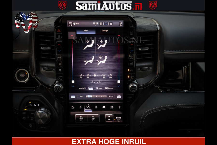 Dodge Ram 1500 Limited Night High Output 540HP 706Nm | Massage + Full Option | De Meest Luxe en Volle Pick-Up in zijn Klasse | Comfortabele Dubbele Cabine met Royale 5 Zitplaatsen | BPM vrij | Nu Leverbaar uit Voorraad | Voorraad Nr 2320 - 5138