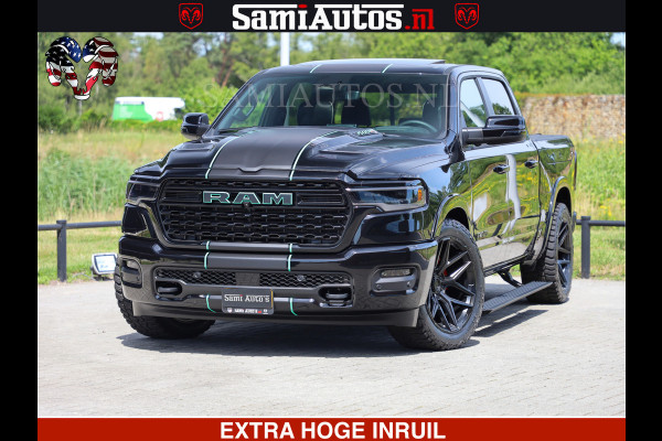 Dodge Ram 1500 Limited Night High Output 540HP 706Nm | Massage + Full Option | De Meest Luxe en Volle Pick-Up in zijn Klasse | Comfortabele Dubbele Cabine met Royale 5 Zitplaatsen | BPM vrij | Nu Leverbaar uit Voorraad | Voorraad Nr 2320 - 5138