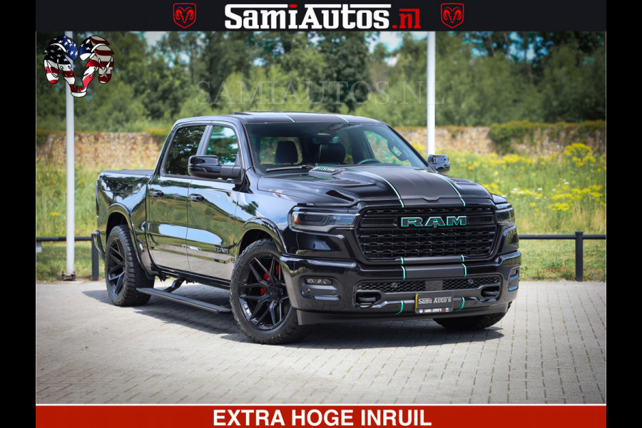 Dodge Ram 1500 Limited Night High Output 540HP 706Nm | Massage + Full Option | De Meest Luxe en Volle Pick-Up in zijn Klasse | Comfortabele Dubbele Cabine met Royale 5 Zitplaatsen | BPM vrij | Nu Leverbaar uit Voorraad | Voorraad Nr 2320 - 5138