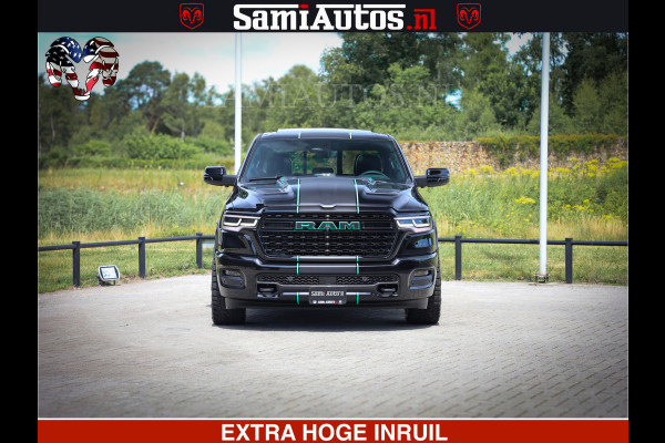 Dodge Ram 1500 Limited Night High Output 540HP 706Nm | Massage + Full Option | De Meest Luxe en Volle Pick-Up in zijn Klasse | Comfortabele Dubbele Cabine met Royale 5 Zitplaatsen | BPM vrij | Nu Leverbaar uit Voorraad | Voorraad Nr 2320 - 5138