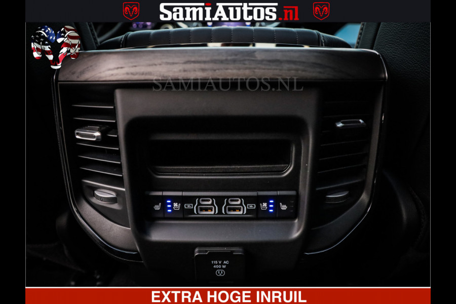Dodge Ram 1500 Limited Night High Output 540HP 706Nm | Massage + Full Option | De Meest Luxe en Volle Pick-Up in zijn Klasse | Comfortabele Dubbele Cabine met Royale 5 Zitplaatsen | BPM vrij | Nu Leverbaar uit Voorraad | Voorraad Nr 2320 - 5138