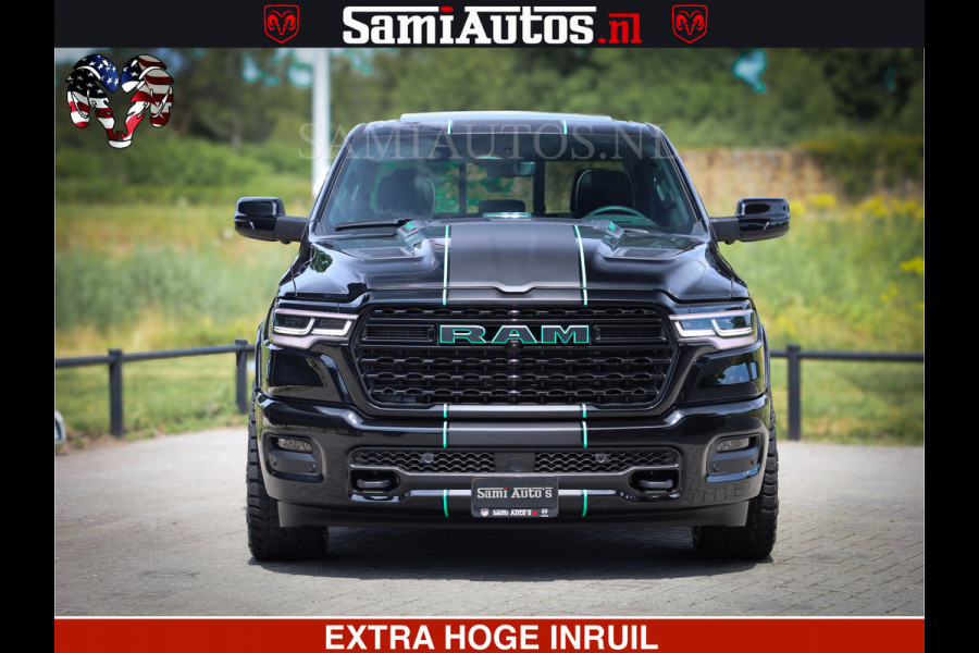 Dodge Ram 1500 Limited Night High Output 540HP 706Nm | Massage + Full Option | De Meest Luxe en Volle Pick-Up in zijn Klasse | Comfortabele Dubbele Cabine met Royale 5 Zitplaatsen | BPM vrij | Nu Leverbaar uit Voorraad | Voorraad Nr 2320 - 5138