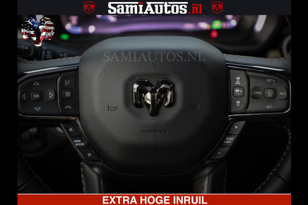 Dodge Ram 1500 Limited Night High Output 540HP 706Nm | Massage + Full Option | De Meest Luxe en Volle Pick-Up in zijn Klasse | Comfortabele Dubbele Cabine met Royale 5 Zitplaatsen | BPM vrij | Nu Leverbaar uit Voorraad | Voorraad Nr 2320 - 5138
