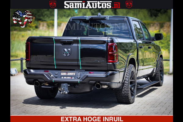 Dodge Ram 1500 Limited Night High Output 540HP 706Nm | Massage + Full Option | De Meest Luxe en Volle Pick-Up in zijn Klasse | Comfortabele Dubbele Cabine met Royale 5 Zitplaatsen | BPM vrij | Nu Leverbaar uit Voorraad | Voorraad Nr 2320 - 5138