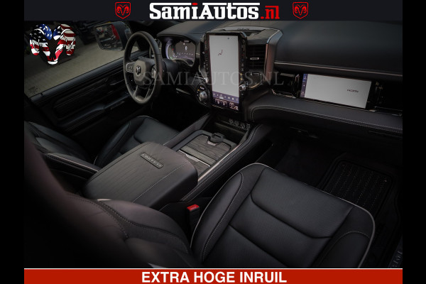 Dodge Ram 1500 Limited Night High Output 540HP 706Nm | Massage + Full Option | De Meest Luxe en Volle Pick-Up in zijn Klasse | Comfortabele Dubbele Cabine met Royale 5 Zitplaatsen | BPM vrij | Nu Leverbaar uit Voorraad | Voorraad Nr 2320 - 5138