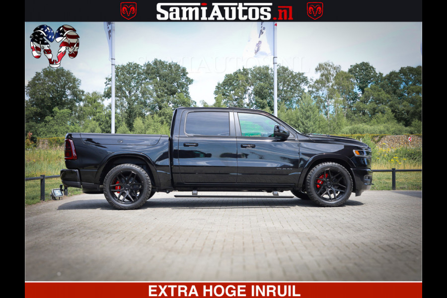 Dodge Ram 1500 Limited Night High Output 540HP 706Nm | Massage + Full Option | De Meest Luxe en Volle Pick-Up in zijn Klasse | Comfortabele Dubbele Cabine met Royale 5 Zitplaatsen | BPM vrij | Nu Leverbaar uit Voorraad | Voorraad Nr 2320 - 5138