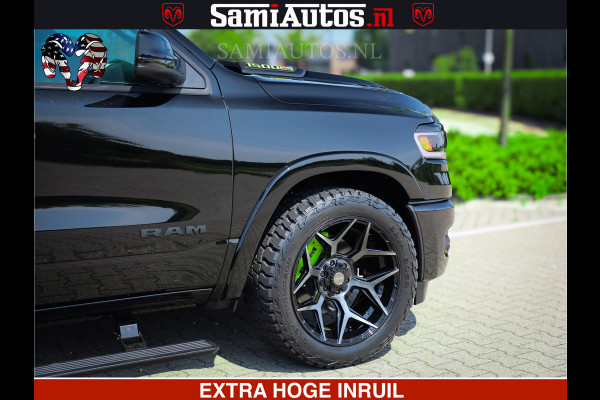 Dodge Ram 1500 Limited Night High Output 540HP 706Nm | Massage + Full Option | De Meest Luxe en Volle Pick-Up in zijn Klasse | Comfortabele Dubbele Cabine met Royale 5 Zitplaatsen | BPM vrij | Nu Leverbaar uit Voorraad | Voorraad Nr 2300 - 7689