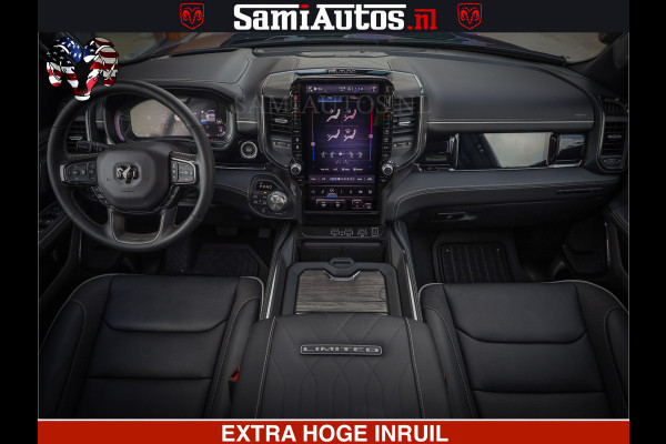 Dodge Ram 1500 Limited Night High Output 540HP 706Nm | Massage + Full Option | De Meest Luxe en Volle Pick-Up in zijn Klasse | Comfortabele Dubbele Cabine met Royale 5 Zitplaatsen | BPM vrij | Nu Leverbaar uit Voorraad | Voorraad Nr 2326 - 5169