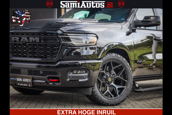 Dodge Ram 1500 Limited Night High Output 540HP 706Nm | Massage + Full Option | De Meest Luxe en Volle Pick-Up in zijn Klasse | Comfortabele Dubbele Cabine met Royale 5 Zitplaatsen | BPM vrij | Nu Leverbaar uit Voorraad | Voorraad Nr 2326 - 5169