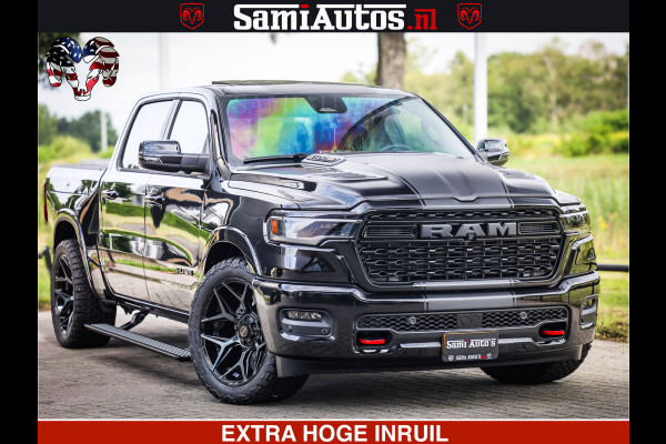 Dodge Ram 1500 Limited Night High Output 540HP 706Nm | Massage + Full Option | De Meest Luxe en Volle Pick-Up in zijn Klasse | Comfortabele Dubbele Cabine met Royale 5 Zitplaatsen | BPM vrij | Nu Leverbaar uit Voorraad | Voorraad Nr 2326 - 5169