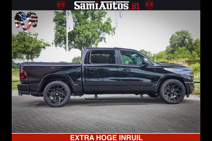 Dodge Ram 1500 Limited Night High Output 540HP 706Nm | Massage + Full Option | De Meest Luxe en Volle Pick-Up in zijn Klasse | Comfortabele Dubbele Cabine met Royale 5 Zitplaatsen | BPM vrij | Nu Leverbaar uit Voorraad | Voorraad Nr 2326 - 5169