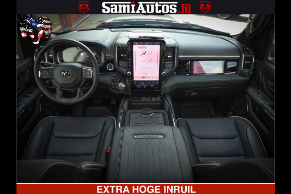 Dodge Ram 1500 Limited Night High Output 540HP 706Nm | Massage + Full Option | De Meest Luxe en Volle Pick-Up in zijn Klasse | Comfortabele Dubbele Cabine met Royale 5 Zitplaatsen | BPM vrij | Nu Leverbaar uit Voorraad | Voorraad Nr 2326 - 5169