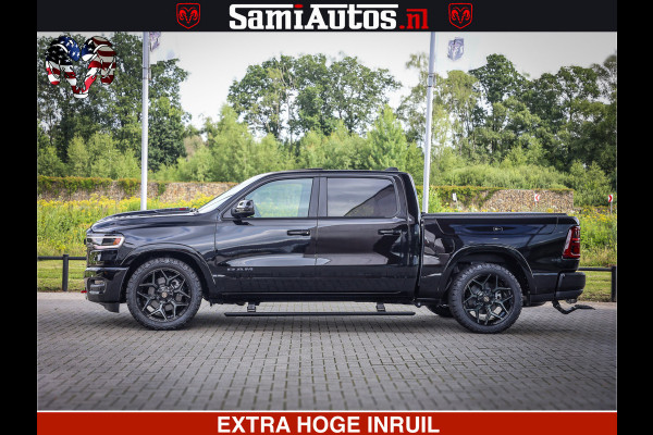 Dodge Ram 1500 Limited Night High Output 540HP 706Nm | Massage + Full Option | De Meest Luxe en Volle Pick-Up in zijn Klasse | Comfortabele Dubbele Cabine met Royale 5 Zitplaatsen | BPM vrij | Nu Leverbaar uit Voorraad | Voorraad Nr 2326 - 5169