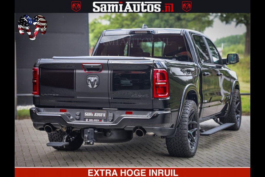 Dodge Ram 1500 Limited Night H.O 540HP 706Nm | Massage + Full Option | De Meest Luxe en Volle Pick-Up in zijn Klasse | Comfortabele Dubbele Cabine met Royale 5 Zitplaatsen | BPM vrij | Nu Leverbaar uit Voorraad | Voorraad Nr 2349 -  5159
