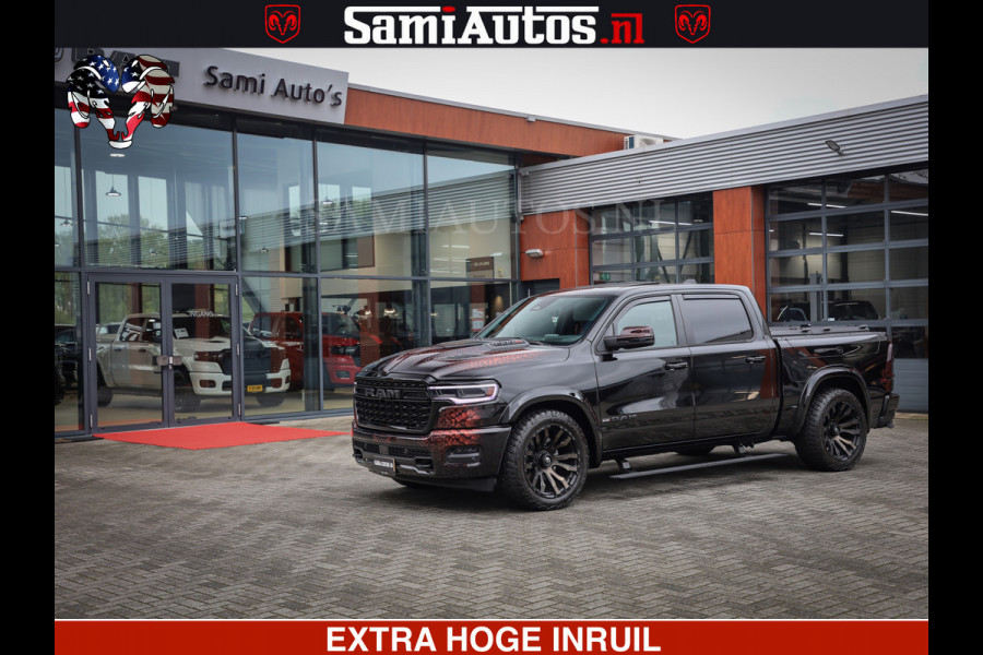 Dodge Ram COBRA EDITION | 1500 Limited Night High Output 540HP 706Nm | Massage + Full Option | De Meest Luxe en Volle Pick-Up in zijn Klas Comfortabele Dubbele Cabine met Royale 5 Zitplaatsen | BPM vrij | Nu Leverbaar uit Voorraad | Voorraad Nr 2292 - 5178 | Cobra package is meerprijs |