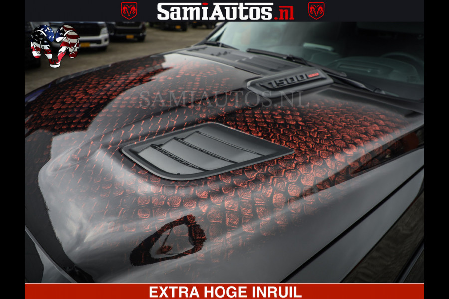 Dodge Ram COBRA EDITION | 1500 Limited Night High Output 540HP 706Nm | Massage + Full Option | De Meest Luxe en Volle Pick-Up in zijn Klas Comfortabele Dubbele Cabine met Royale 5 Zitplaatsen | BPM vrij | Nu Leverbaar uit Voorraad | Voorraad Nr 2292 - 5178 | Cobra package is meerprijs |