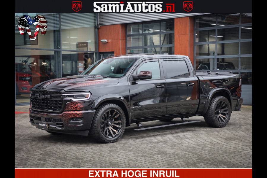 Dodge Ram COBRA EDITION | 1500 Limited Night High Output 540HP 706Nm | Massage + Full Option | De Meest Luxe en Volle Pick-Up in zijn Klas Comfortabele Dubbele Cabine met Royale 5 Zitplaatsen | BPM vrij | Nu Leverbaar uit Voorraad | Voorraad Nr 2292 - 5178 | Cobra package is meerprijs |
