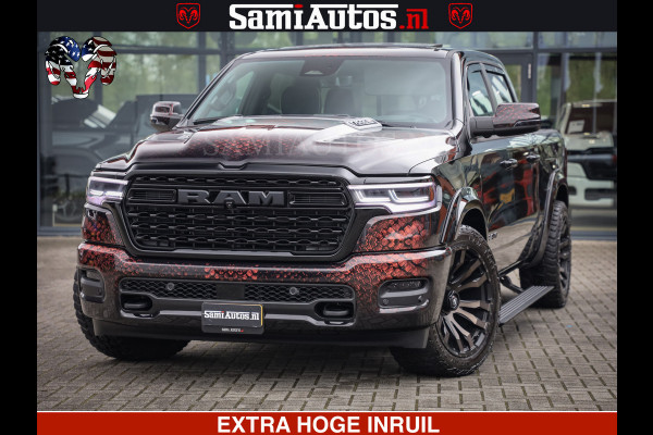 Dodge Ram COBRA EDITION | 1500 Limited Night High Output 540HP 706Nm | Massage + Full Option | De Meest Luxe en Volle Pick-Up in zijn Klas Comfortabele Dubbele Cabine met Royale 5 Zitplaatsen | BPM vrij | Nu Leverbaar uit Voorraad | Voorraad Nr 2292 - 5178 | Cobra package is meerprijs |