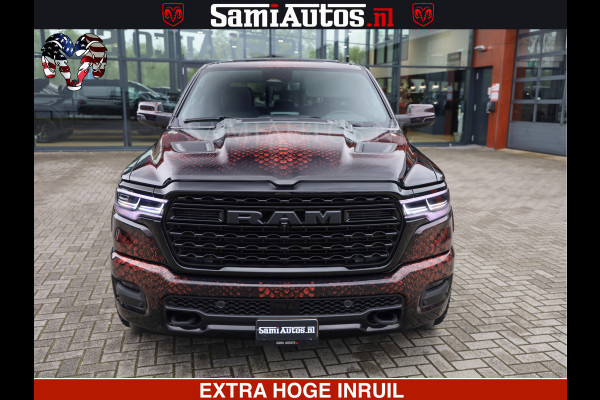 Dodge Ram COBRA EDITION | 1500 Limited Night High Output 540HP 706Nm | Massage + Full Option | De Meest Luxe en Volle Pick-Up in zijn Klas Comfortabele Dubbele Cabine met Royale 5 Zitplaatsen | BPM vrij | Nu Leverbaar uit Voorraad | Voorraad Nr 2292 - 5178 | Cobra package is meerprijs |