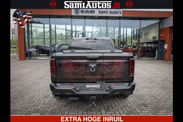 Dodge Ram COBRA EDITION | 1500 Limited Night High Output 540HP 706Nm | Massage + Full Option | De Meest Luxe en Volle Pick-Up in zijn Klas Comfortabele Dubbele Cabine met Royale 5 Zitplaatsen | BPM vrij | Nu Leverbaar uit Voorraad | Voorraad Nr 2292 - 5178 | Cobra package is meerprijs |