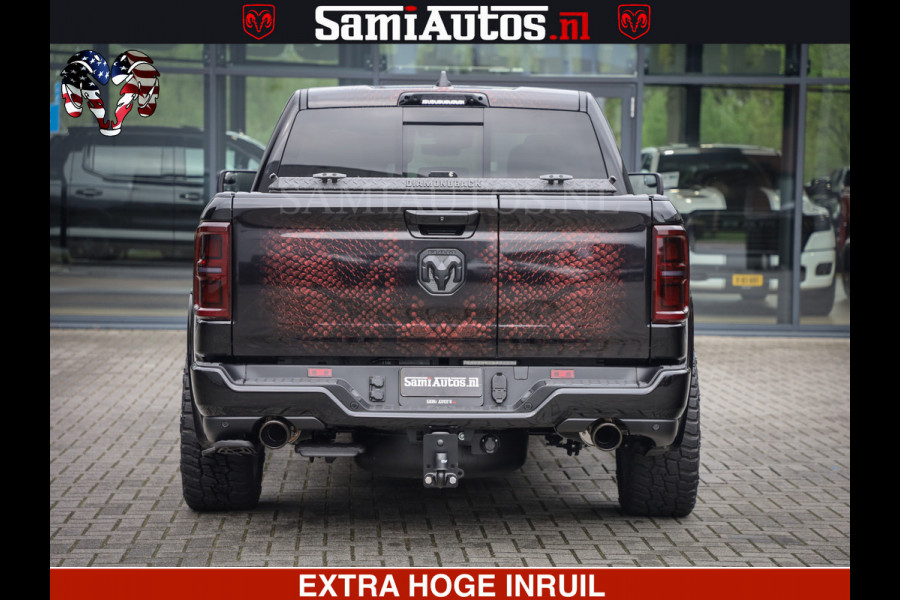 Dodge Ram COBRA EDITION | 1500 Limited Night High Output 540HP 706Nm | Massage + Full Option | De Meest Luxe en Volle Pick-Up in zijn Klas Comfortabele Dubbele Cabine met Royale 5 Zitplaatsen | BPM vrij | Nu Leverbaar uit Voorraad | Voorraad Nr 2292 - 5178 | Cobra package is meerprijs |