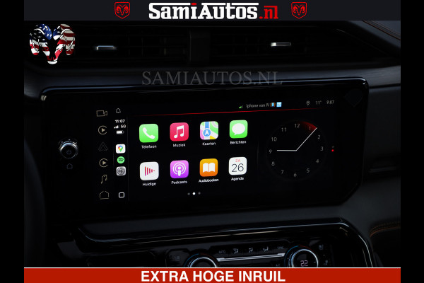 GMC Sierra AT4 6.2 V8 4X4 | VIRTUAL COCKPIT | HUD | BOM VOL | DC | RAM DEALER NEDERLAND | Dubbele Cabine met Royale 5 Zitplaatsen | BPM vrij | Nu Leverbaar uit Voorraad | Voorraad Nr 248378 |