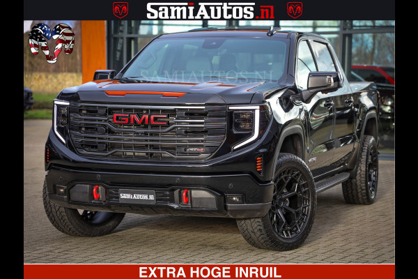 GMC Sierra AT4 6.2 V8 4X4 | VIRTUAL COCKPIT | HUD | BOM VOL | DC | RAM DEALER NEDERLAND | Dubbele Cabine met Royale 5 Zitplaatsen | BPM vrij | Nu Leverbaar uit Voorraad | Voorraad Nr 248378 |