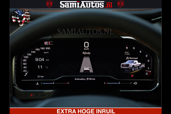 GMC Sierra AT4 6.2 V8 4X4 | VIRTUAL COCKPIT | HUD | BOM VOL | DC | RAM DEALER NEDERLAND | Dubbele Cabine met Royale 5 Zitplaatsen | BPM vrij | Nu Leverbaar uit Voorraad | Voorraad Nr 248378 |