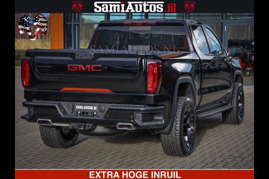 GMC Sierra AT4 6.2 V8 4X4 | VIRTUAL COCKPIT | HUD | BOM VOL | DC | RAM DEALER NEDERLAND | Dubbele Cabine met Royale 5 Zitplaatsen | BPM vrij | Nu Leverbaar uit Voorraad | Voorraad Nr 248378 |