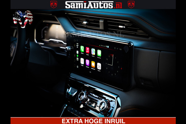 GMC Sierra AT4 6.2 V8 4X4 | VIRTUAL COCKPIT | HUD | BOM VOL | DC | RAM DEALER NEDERLAND | Dubbele Cabine met Royale 5 Zitplaatsen | BPM vrij | Nu Leverbaar uit Voorraad | Voorraad Nr 248378 |