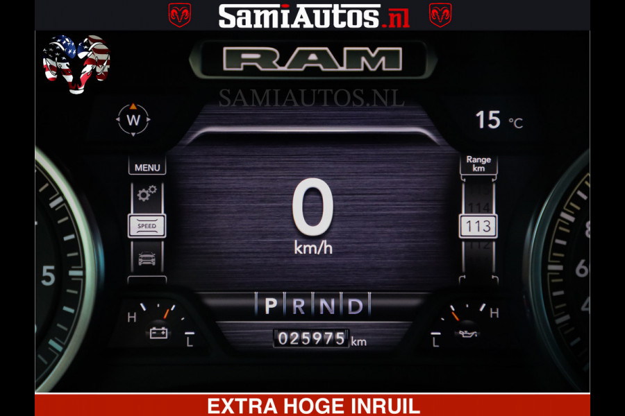 Dodge Ram 1500 Laramie 5.7 V8 4x4 Crew Cab DC | PANO DAK | 12' Grootscherm | Comfortabele Dubbele Cabine met Royale 5 Zitplaatsen | Voorraad Nr 2502 - 41254