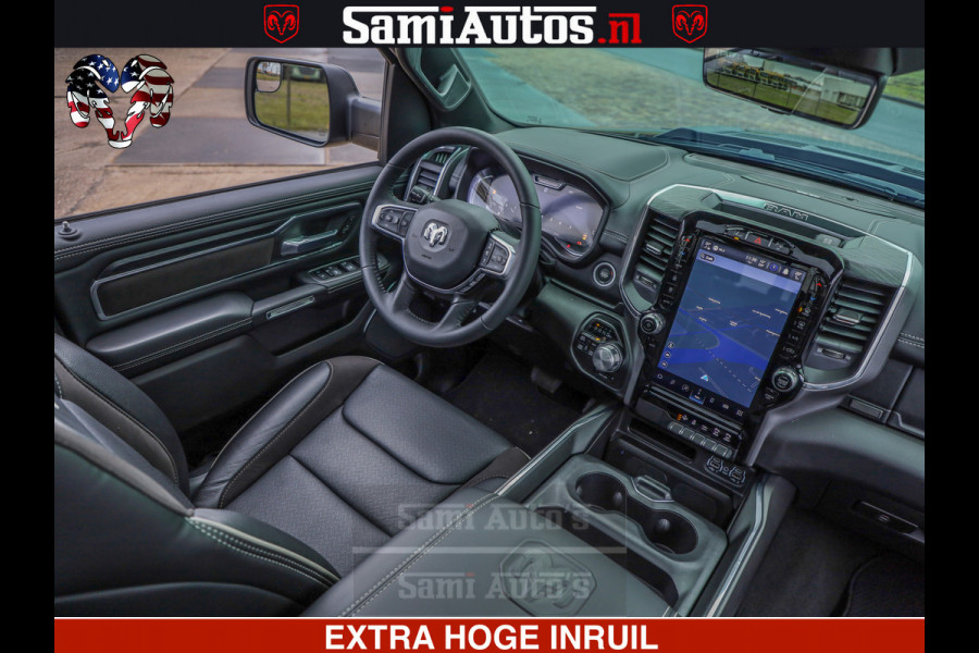 Dodge Ram 1500 Laramie Sport 5.7 V8 HEMI 402PK 4x4 | Panorama dak | 12' Scherm |Granite Crystal Metallic | Crew Cab | 5 Persoons | Dubbele Cabine | DC | VOORRAAD NR 2522 - 41248 |