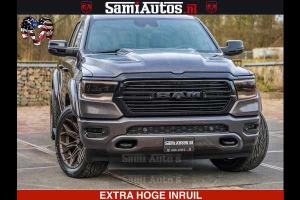 Dodge Ram 1500 Laramie Sport 5.7 V8 HEMI 402PK 4x4 | Panorama dak | 12' Scherm |Granite Crystal Metallic | Crew Cab | 5 Persoons | Dubbele Cabine | DC | VOORRAAD NR 2522 - 41248 |