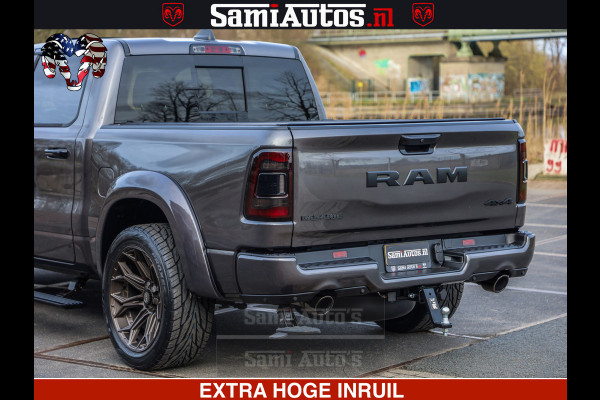 Dodge Ram 1500 Laramie Sport 5.7 V8 HEMI 402PK 4x4 | Panorama dak | 12' Scherm |Granite Crystal Metallic | Crew Cab | 5 Persoons | Dubbele Cabine | DC | VOORRAAD NR 2522 - 41248 |