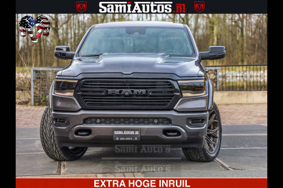 Dodge Ram 1500 Laramie Sport 5.7 V8 HEMI 402PK 4x4 | Panorama dak | 12' Scherm |Granite Crystal Metallic | Crew Cab | 5 Persoons | Dubbele Cabine | DC | VOORRAAD NR 2522 - 41248 |