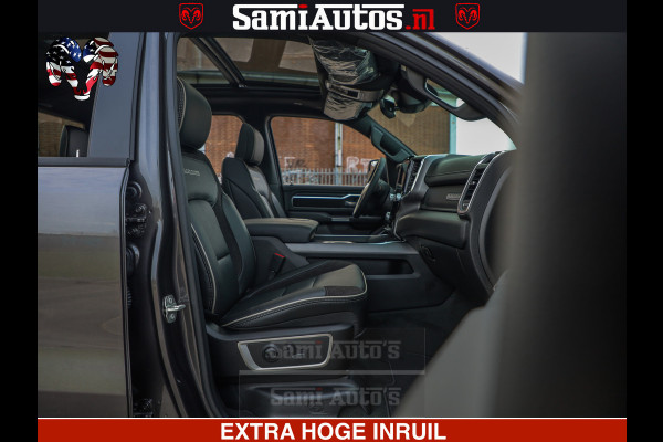 Dodge Ram 1500 Laramie Sport 5.7 V8 HEMI 402PK 4x4 | Panorama dak | 12' Scherm |Granite Crystal Metallic | Crew Cab | 5 Persoons | Dubbele Cabine | DC | VOORRAAD NR 2522 - 41248 |
