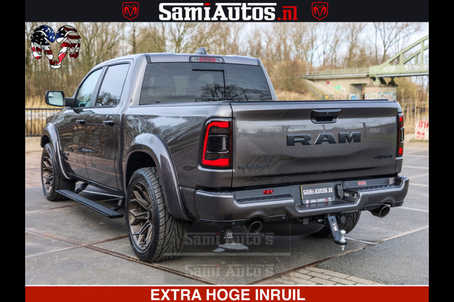 Dodge Ram 1500 Laramie Sport 5.7 V8 HEMI 402PK 4x4 | Panorama dak | 12' Scherm |Granite Crystal Metallic | Crew Cab | 5 Persoons | Dubbele Cabine | DC | VOORRAAD NR 2522 - 41248 |