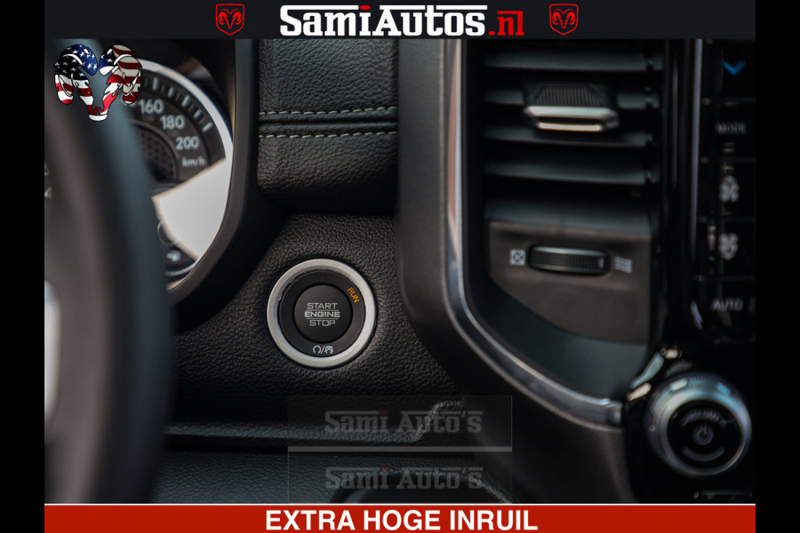 Dodge Ram 1500 Laramie Sport 5.7 V8 HEMI 402PK 4x4 | Panorama dak | 12' Scherm |Granite Crystal Metallic | Crew Cab | 5 Persoons | Dubbele Cabine | DC | VOORRAAD NR 2522 - 41248 |