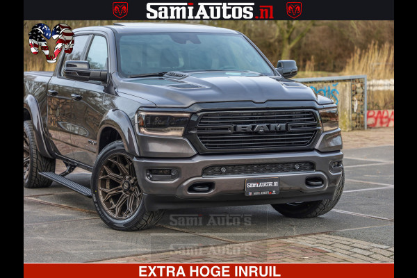 Dodge Ram 1500 Laramie Sport 5.7 V8 HEMI 402PK 4x4 | Panorama dak | 12' Scherm |Granite Crystal Metallic | Crew Cab | 5 Persoons | Dubbele Cabine | DC | VOORRAAD NR 2522 - 41248 |