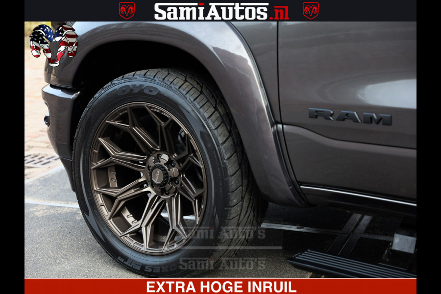 Dodge Ram 1500 Laramie Sport 5.7 V8 HEMI 402PK 4x4 | Panorama dak | 12' Scherm |Granite Crystal Metallic | Crew Cab | 5 Persoons | Dubbele Cabine | DC | VOORRAAD NR 2522 - 41248 |
