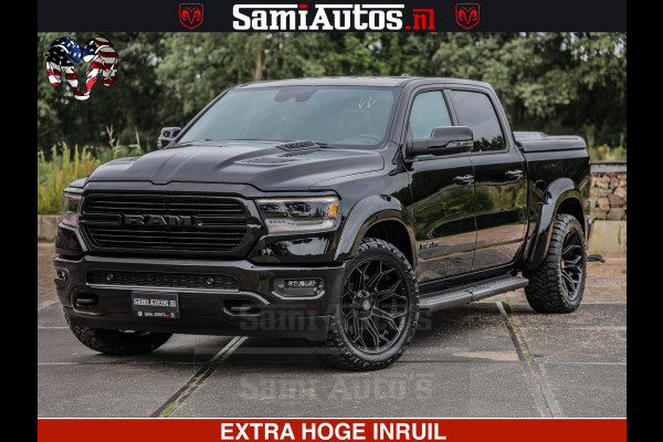 Dodge Ram 1500 Laramie Sport | HEMI 5.7 V8 4x4 | LPG | Grootscherm 12" | LARAMIE PERFORMANCE | ZWART | CREWCAB 5'7 | GRIJSKENTEKEN | DUBBELE CABINE | 5 Persoons | VOORRAAD NR 2528-641276