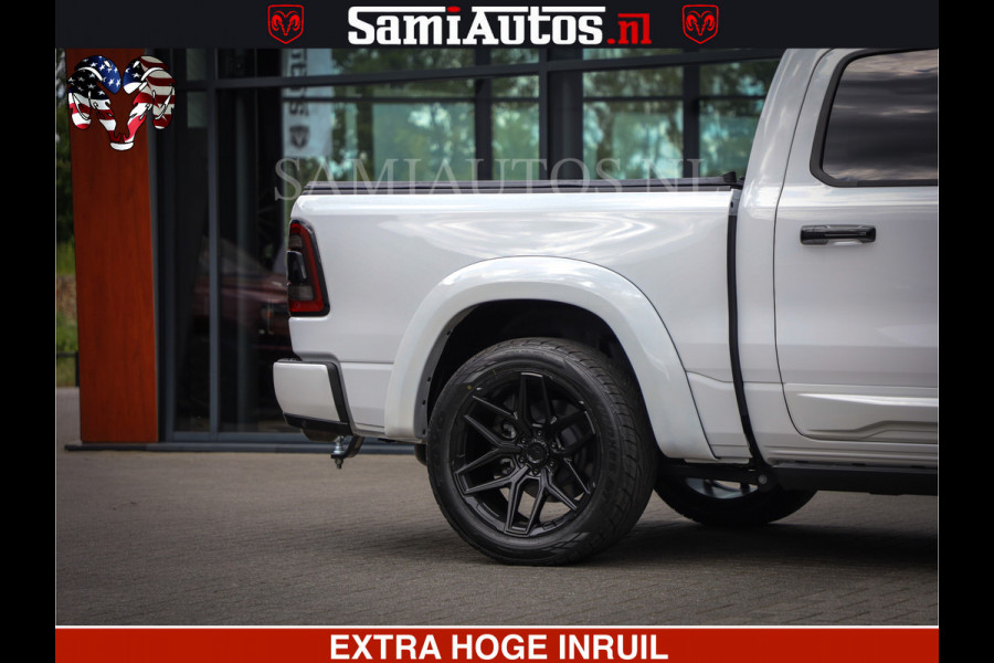 Dodge Ram 1500 Laramie Sport | V8 5,7 402 HP | Krachtige Hemi | Panorama Dak | 12' Scherm | Comfortabele Dubbele Cabine met Royale 5 Zitplaatsen | BPM vrij | Nu Leverbaar uit Voorraad | Voorraad Nr 2527-641273