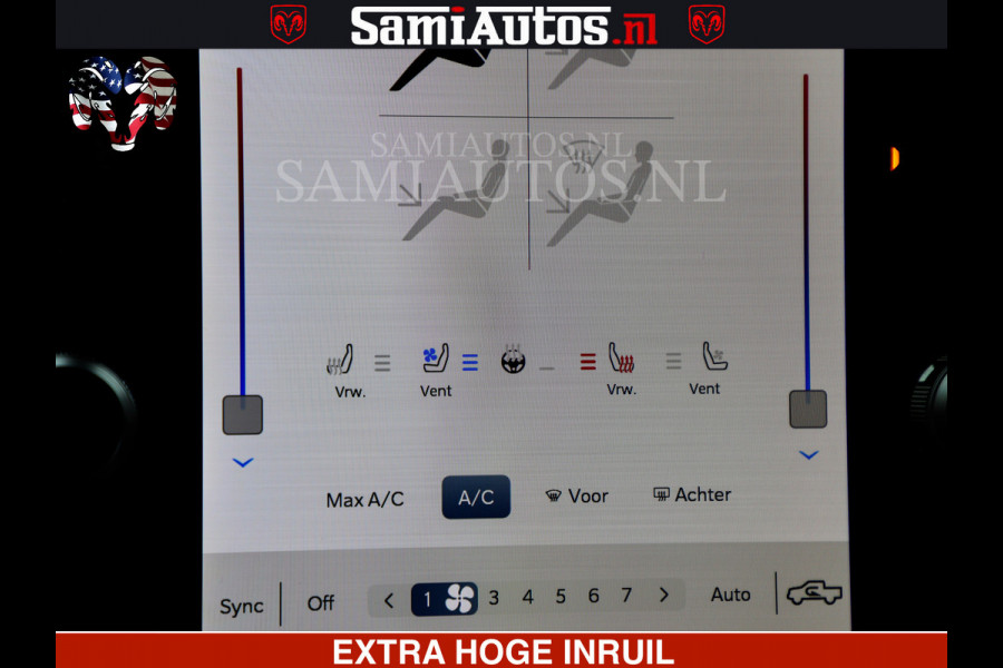 Dodge Ram 1500 Laramie Sport | V8 5,7 402 HP | Krachtige Hemi | Panorama Dak | 12' Scherm | Comfortabele Dubbele Cabine met Royale 5 Zitplaatsen | BPM vrij | Nu Leverbaar uit Voorraad | Voorraad Nr 2527-641273