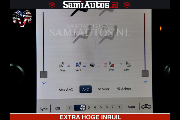 Dodge Ram 1500 Laramie Sport | V8 5,7 402 HP | Krachtige Hemi | Panorama Dak | 12' Scherm | Comfortabele Dubbele Cabine met Royale 5 Zitplaatsen | BPM vrij | Nu Leverbaar uit Voorraad | Voorraad Nr 2527-641273