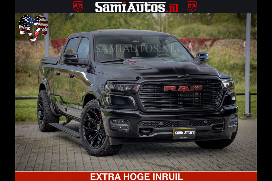 Dodge Ram 1500 Night Premium | Full Option | De Meest Luxe Pick-Up in zijn Klasse | Comfortabele Dubbele Cabine met Royale 5 Zitplaatsen | BPM vrij | Nu Leverbaar uit Voorraad | Voorraad Nr 2200 - 0886