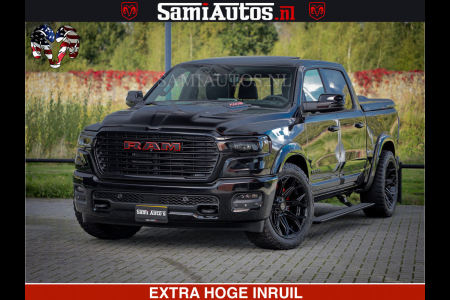 Dodge Ram 1500 Night Premium | Full Option | De Meest Luxe Pick-Up in zijn Klasse | Comfortabele Dubbele Cabine met Royale 5 Zitplaatsen | BPM vrij | Nu Leverbaar uit Voorraad | Voorraad Nr 2200 - 0886